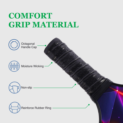 Energy Carbon Fiber Pickleball Paddle Set – USAPA Approved for Speed &amp; Agility | Normal Carbon Fiber Surface