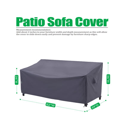 2025 Edition Waterproof Outdoor Patio Sofa/Bench/Loveseat Cover - Grey